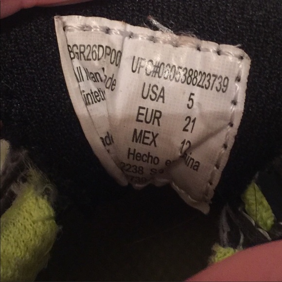 Boys sneakers lime and black - Picture 6 of 6